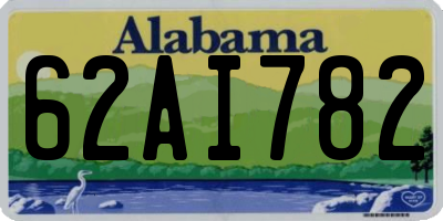 AL license plate 62AI782