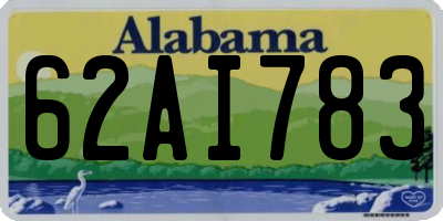 AL license plate 62AI783