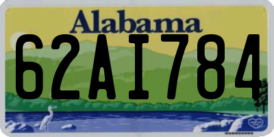 AL license plate 62AI784