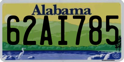 AL license plate 62AI785