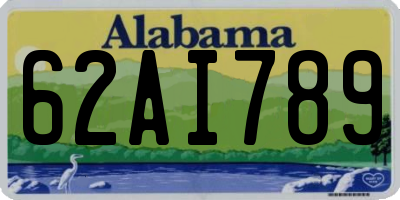 AL license plate 62AI789