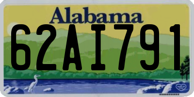 AL license plate 62AI791