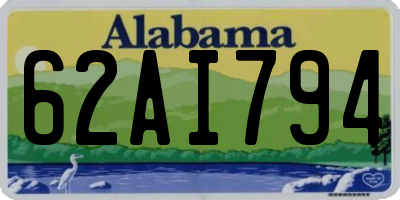 AL license plate 62AI794