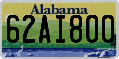 AL license plate 62AI800