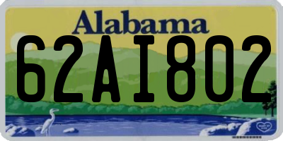 AL license plate 62AI802
