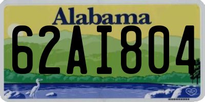AL license plate 62AI804
