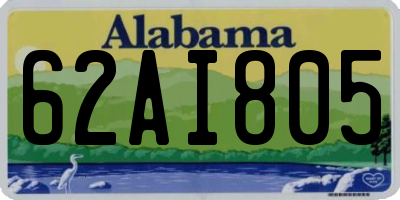 AL license plate 62AI805
