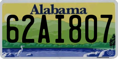 AL license plate 62AI807