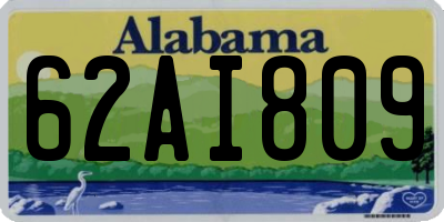 AL license plate 62AI809