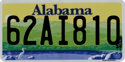AL license plate 62AI810