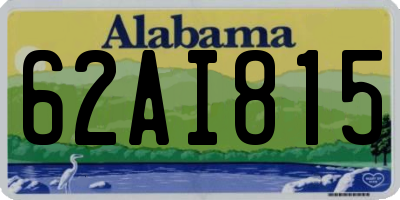 AL license plate 62AI815