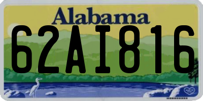 AL license plate 62AI816
