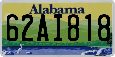 AL license plate 62AI818