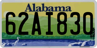 AL license plate 62AI830