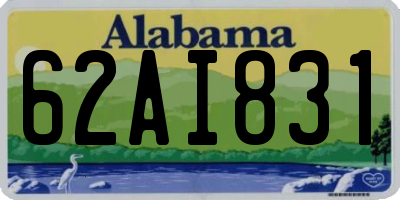 AL license plate 62AI831