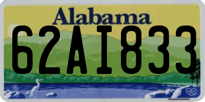 AL license plate 62AI833
