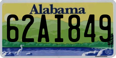 AL license plate 62AI849