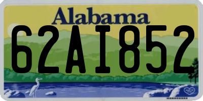 AL license plate 62AI852