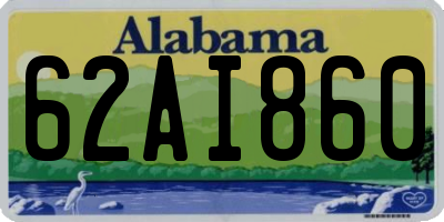 AL license plate 62AI860