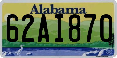 AL license plate 62AI870