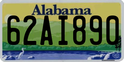 AL license plate 62AI890
