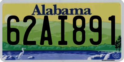 AL license plate 62AI891