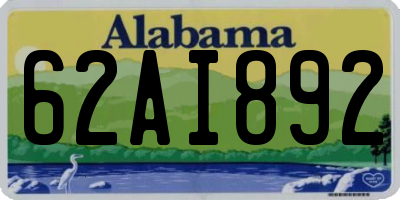AL license plate 62AI892