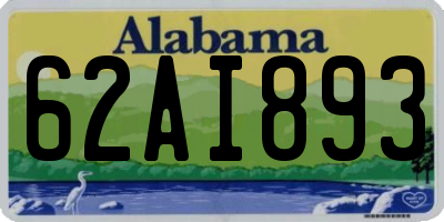 AL license plate 62AI893