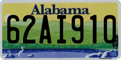 AL license plate 62AI910