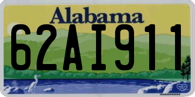 AL license plate 62AI911