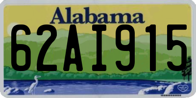 AL license plate 62AI915