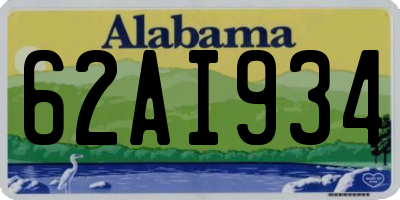 AL license plate 62AI934