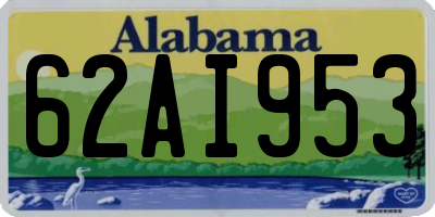 AL license plate 62AI953