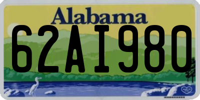 AL license plate 62AI980