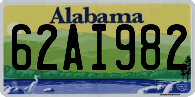 AL license plate 62AI982