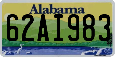 AL license plate 62AI983