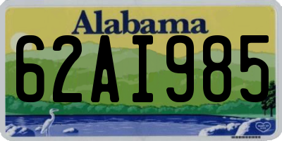 AL license plate 62AI985