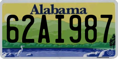 AL license plate 62AI987