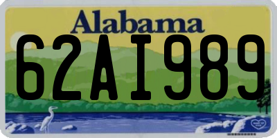 AL license plate 62AI989