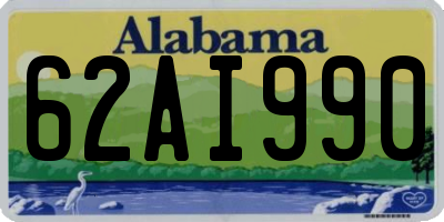 AL license plate 62AI990
