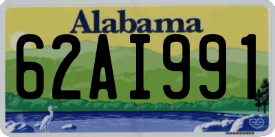 AL license plate 62AI991
