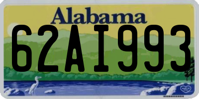 AL license plate 62AI993
