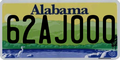 AL license plate 62AJ000