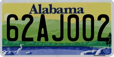 AL license plate 62AJ002