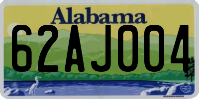 AL license plate 62AJ004
