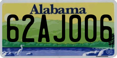 AL license plate 62AJ006