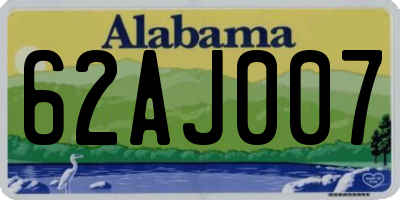 AL license plate 62AJ007