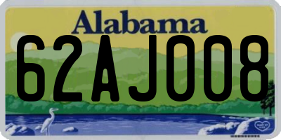 AL license plate 62AJ008