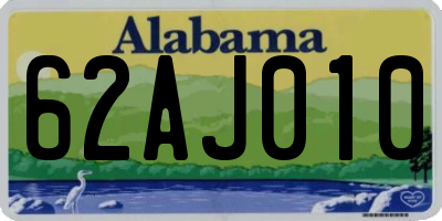 AL license plate 62AJ010