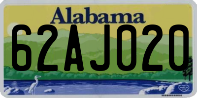 AL license plate 62AJ020